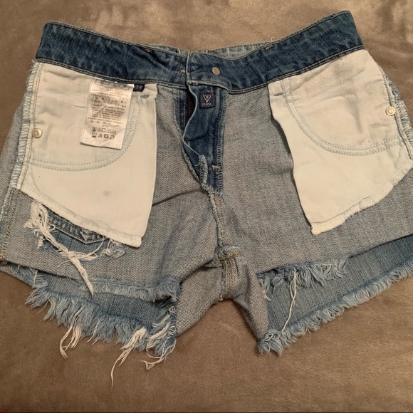 Guess Denim Distressed Shorts - Picture 11 of 13
